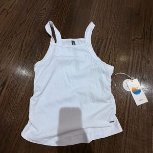 Vuori Women's White Square Neck Tank Top